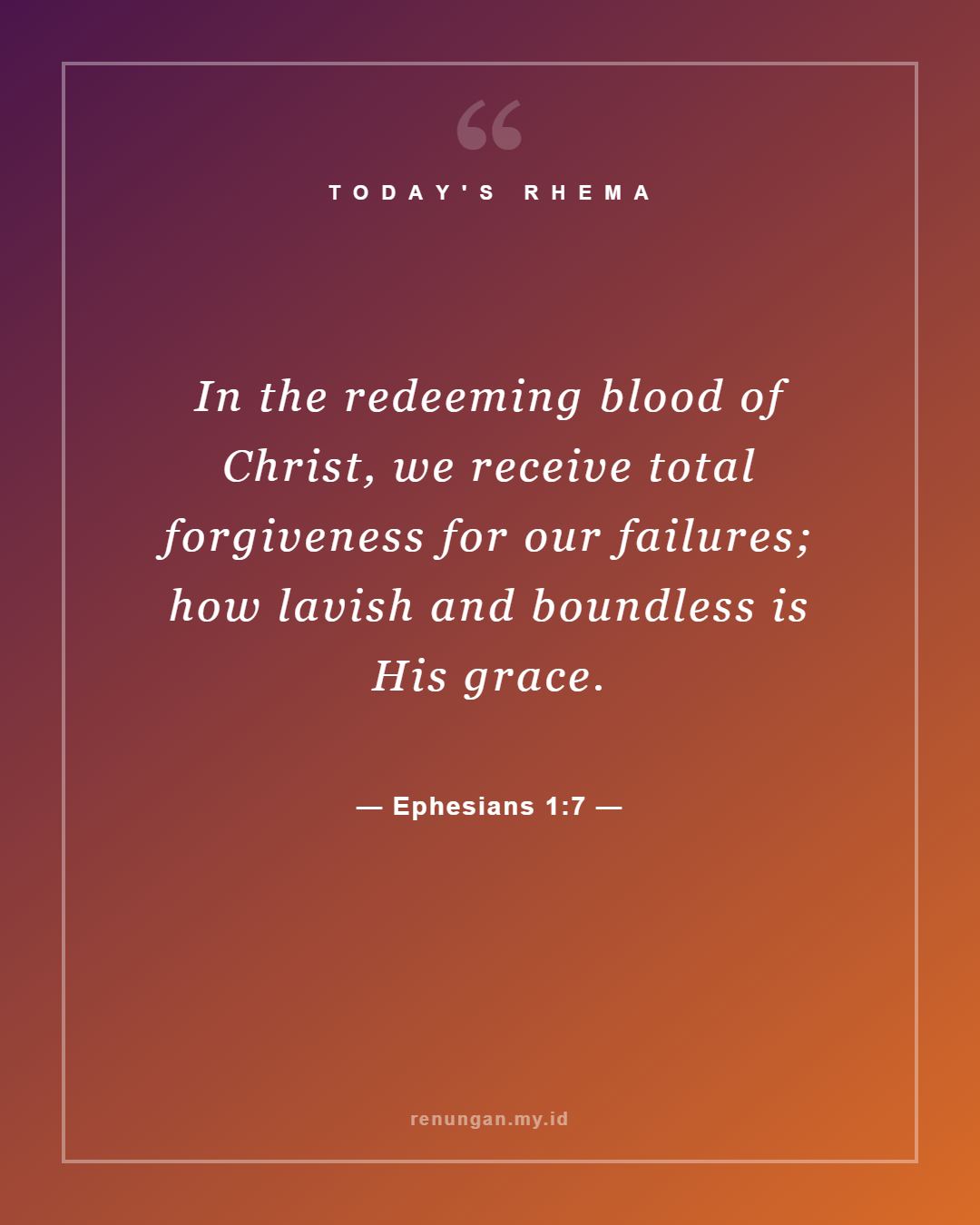 Ephesians 1:7