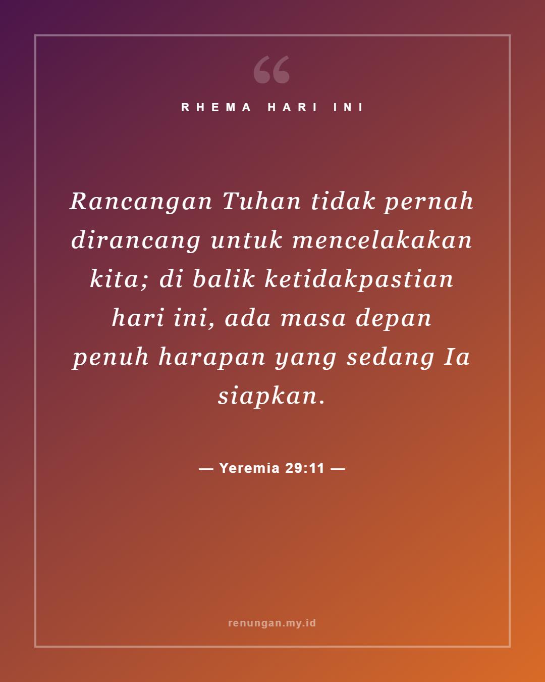 Yeremia 29:11