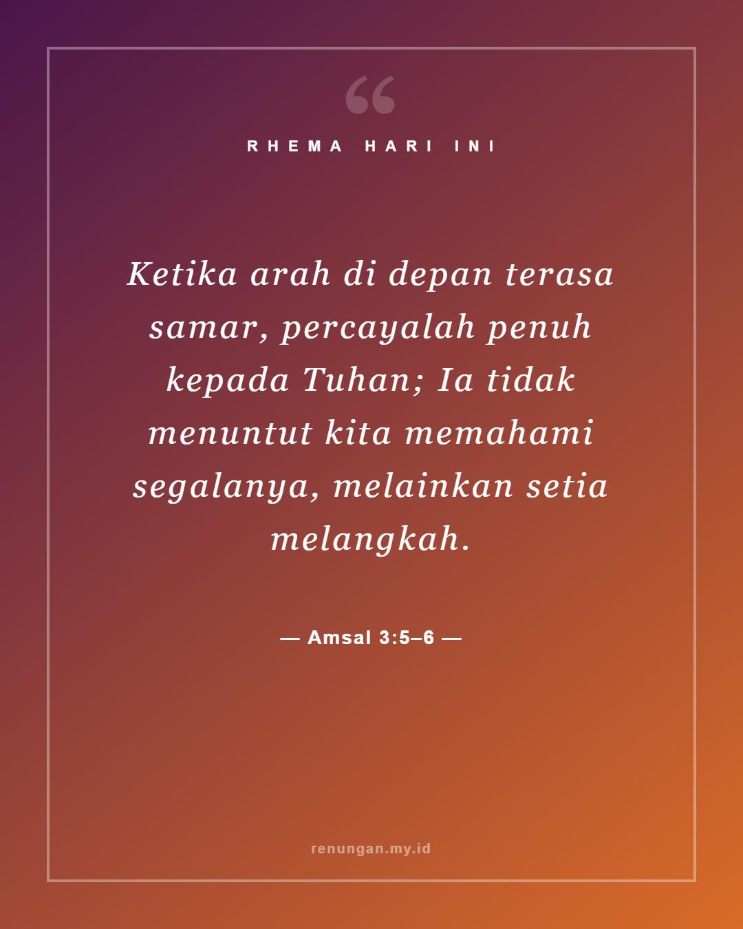 Amsal 3:5–6