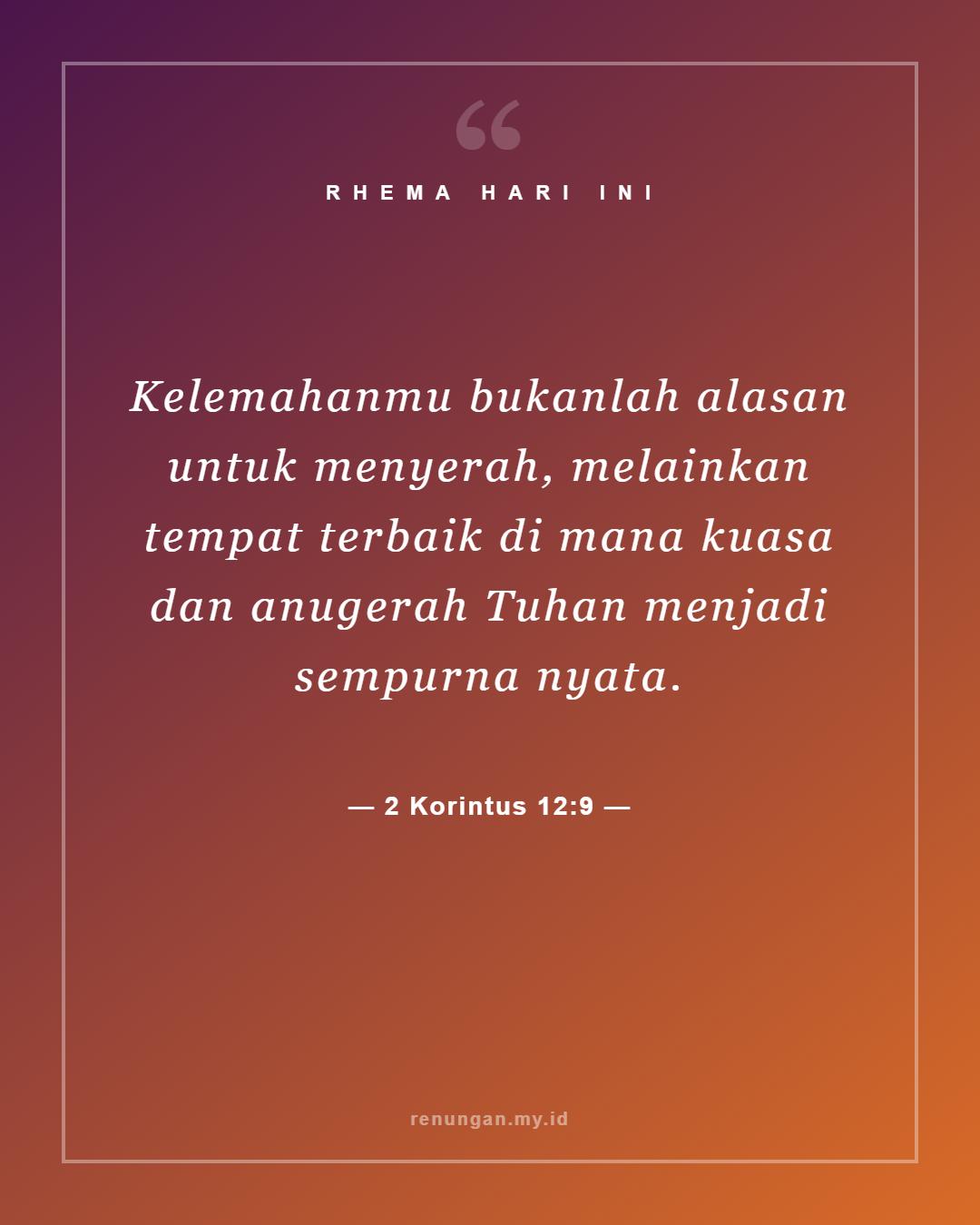 2 Korintus 12:9