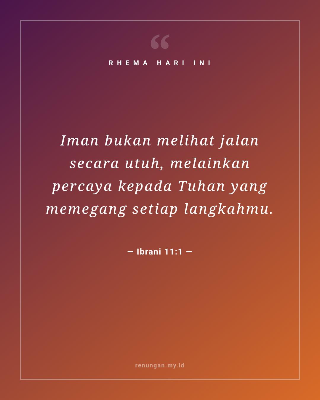 Ibrani 11:1