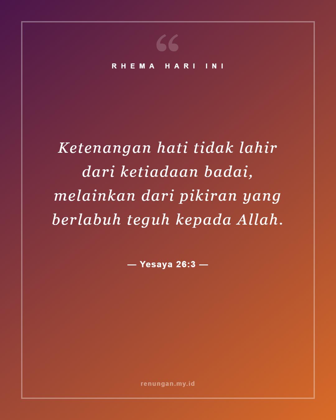 Yesaya 26:3