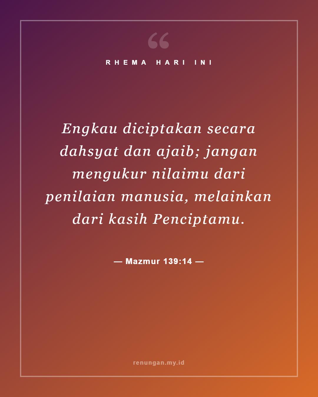 Mazmur 139:14