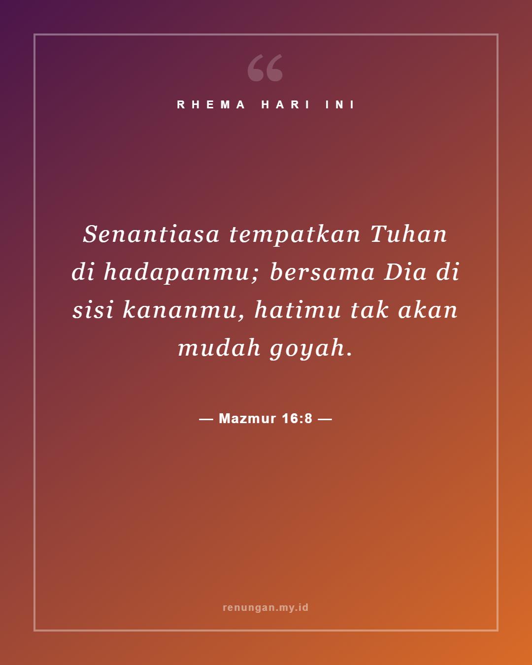 Mazmur 16:8