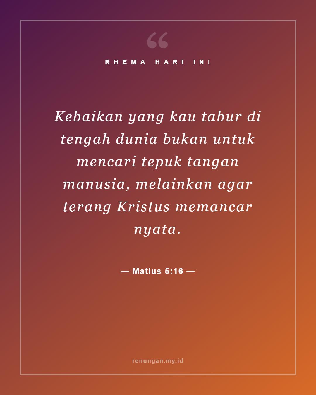 Matius 5:16