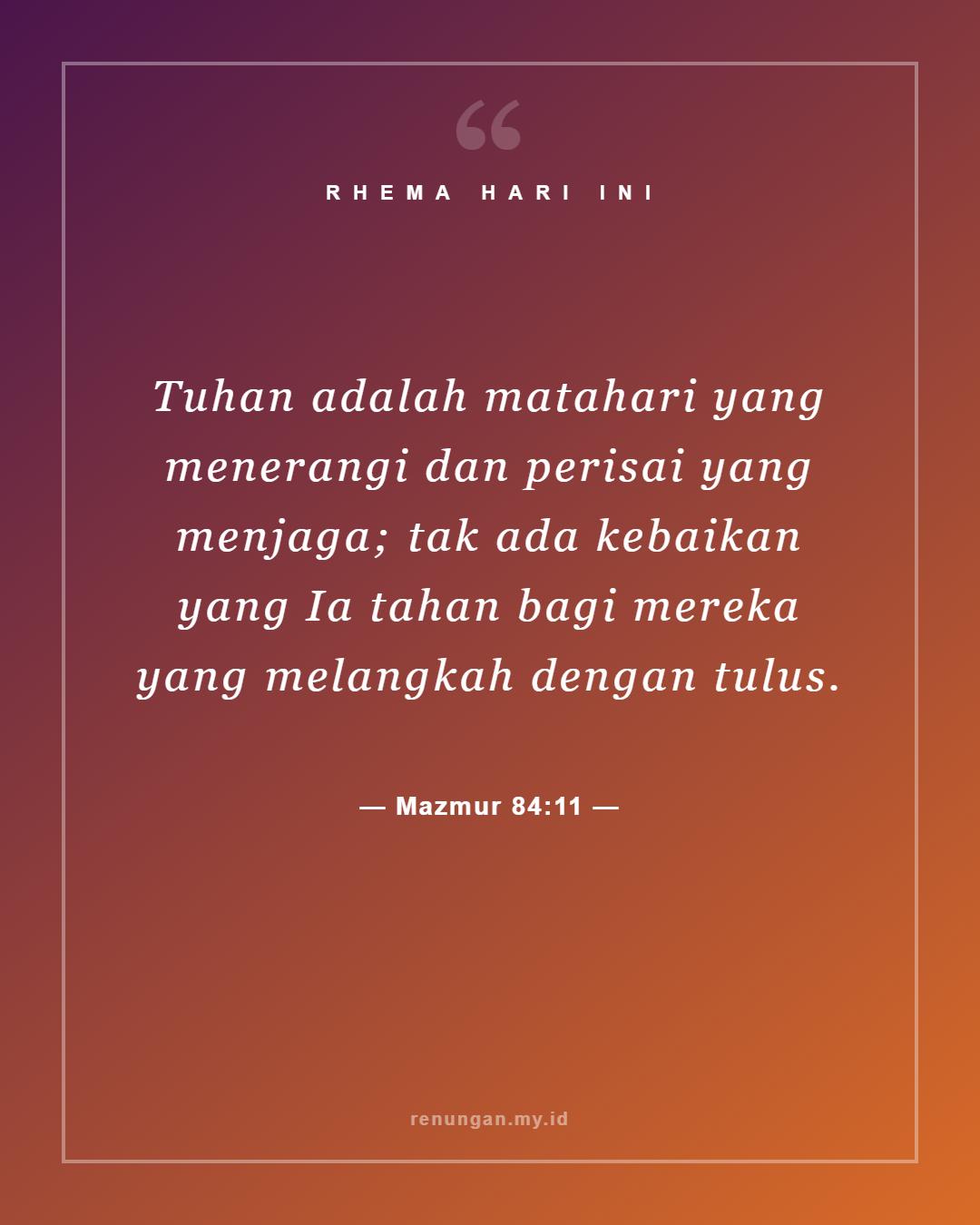 Mazmur 84:11
