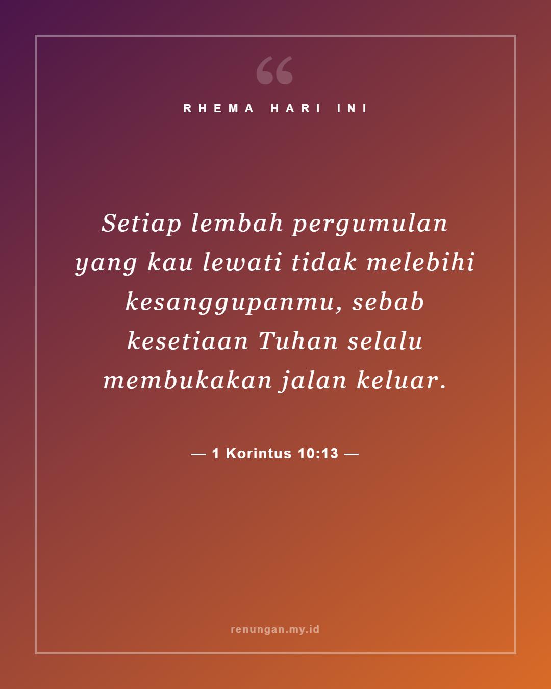 1 Korintus 10:13