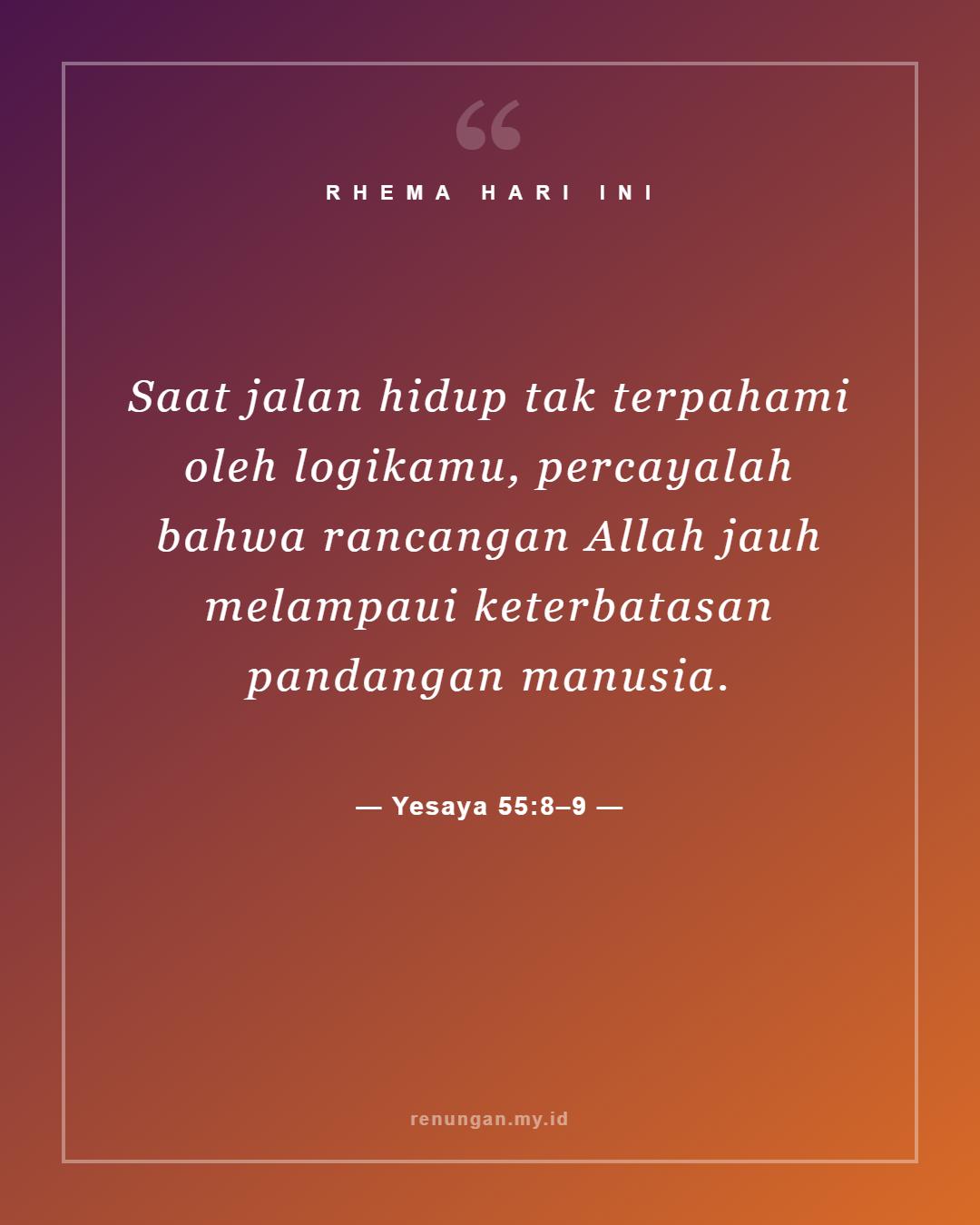Yesaya 55:8–9