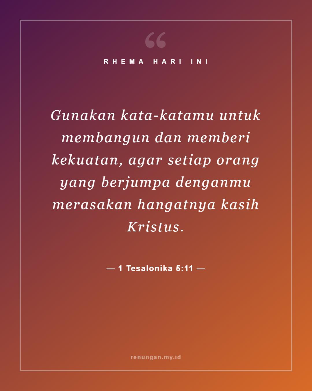 1 Tesalonika 5:11