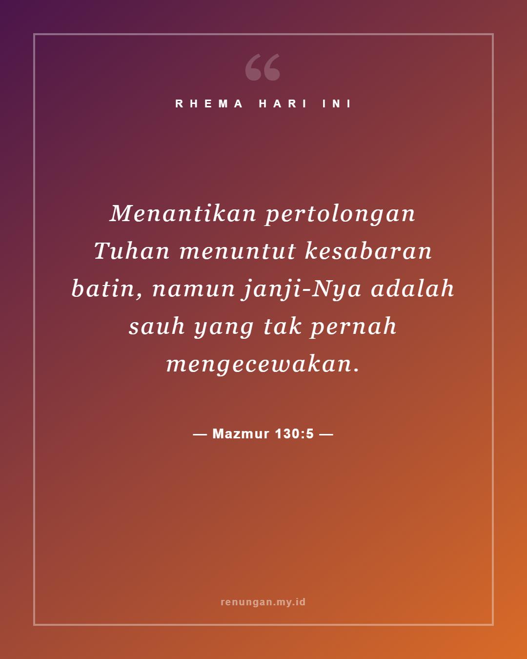 Mazmur 130:5