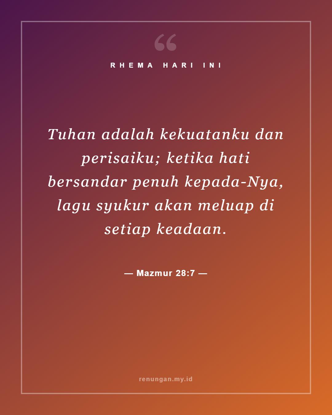 Mazmur 28:7