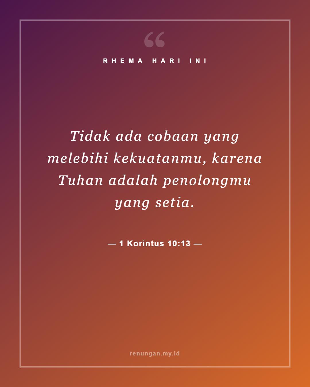1 Korintus 10:13