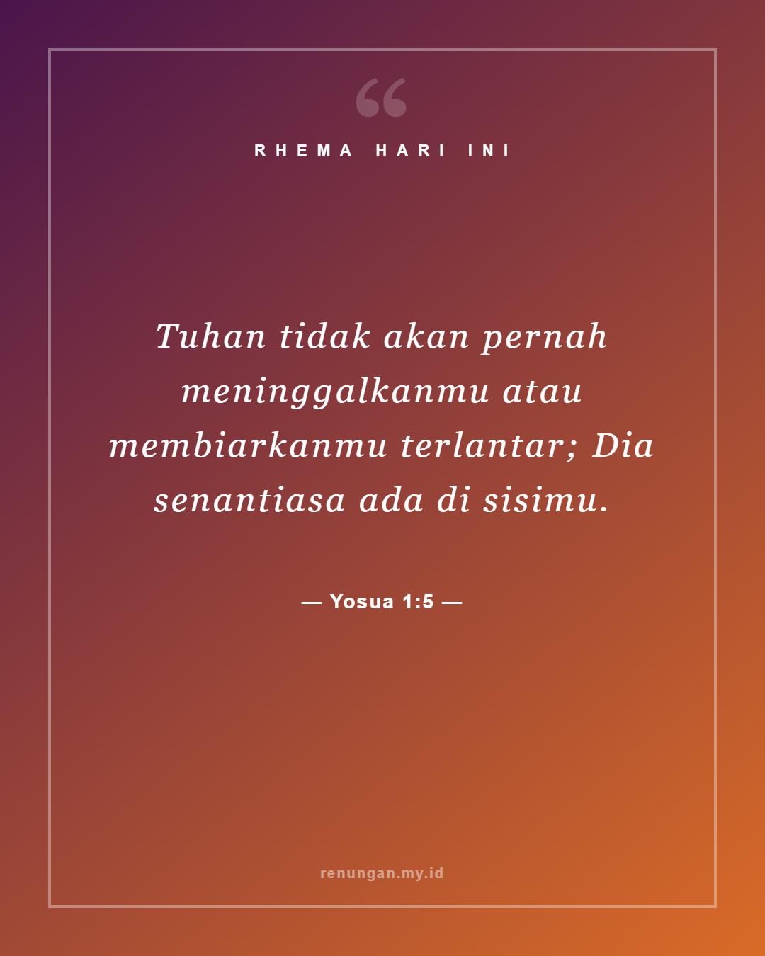 Yosua 1:5