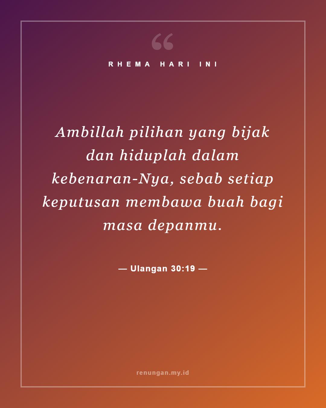 Ulangan 30:19