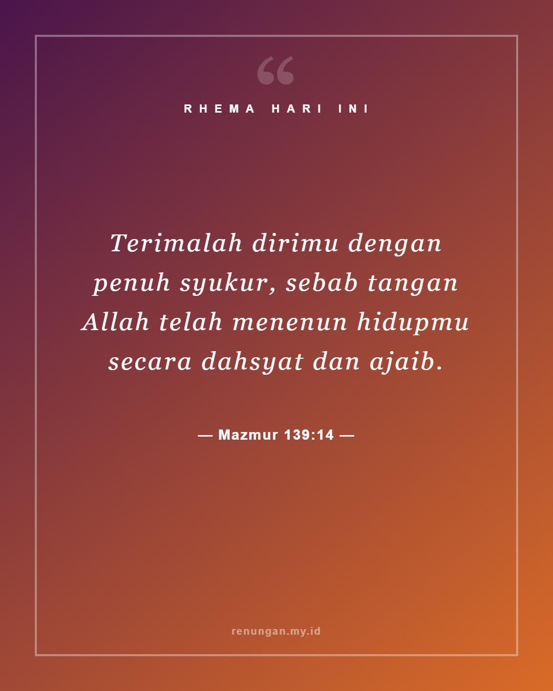 Mazmur 139:14