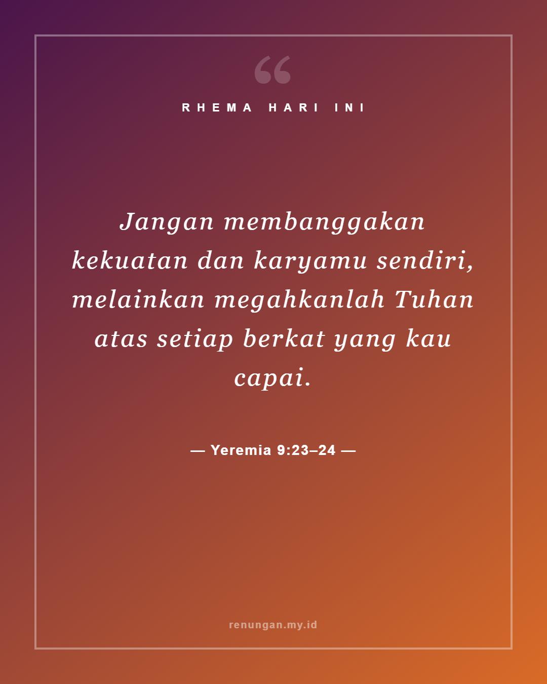 Yeremia 9:23–24
