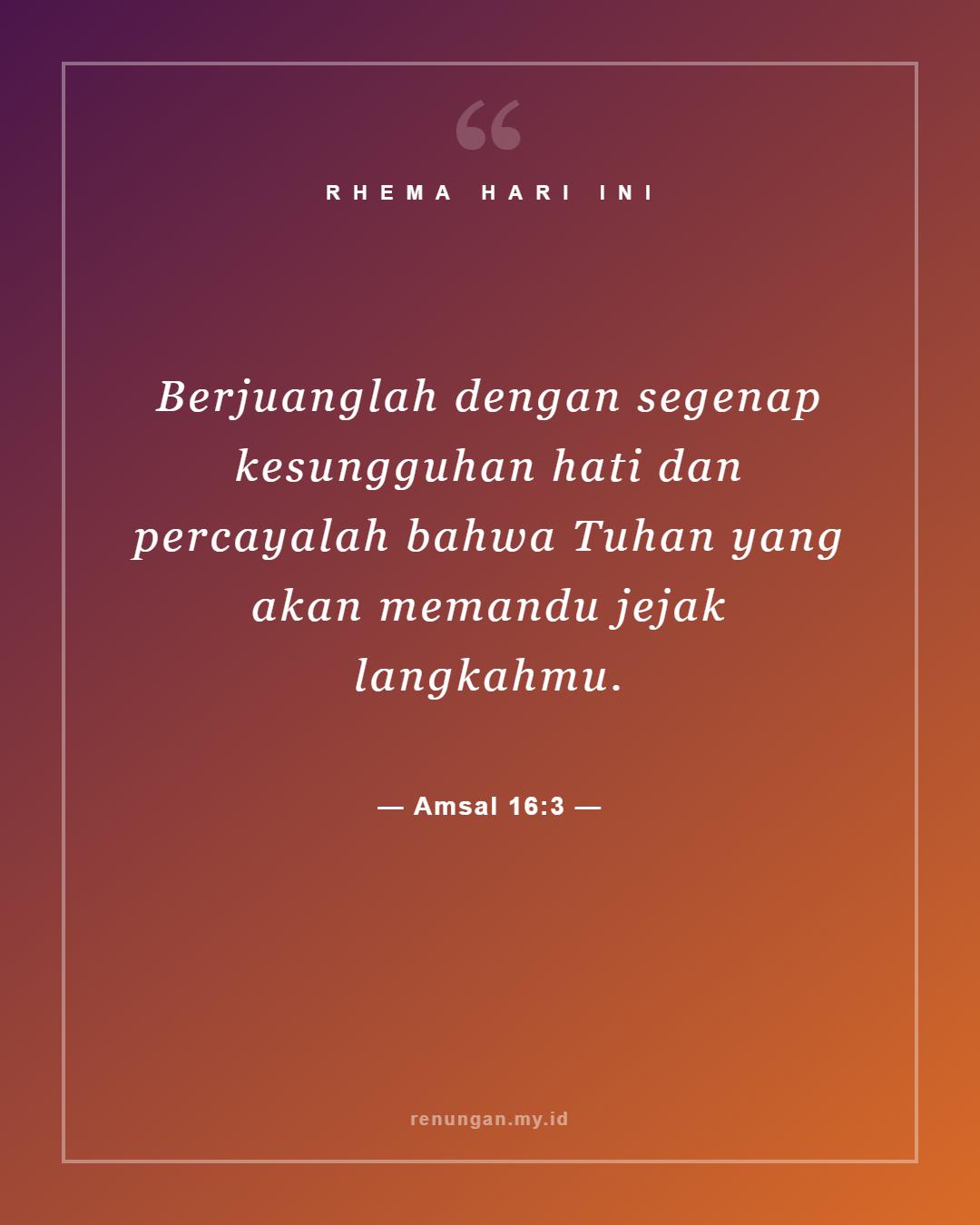 Amsal 16:3