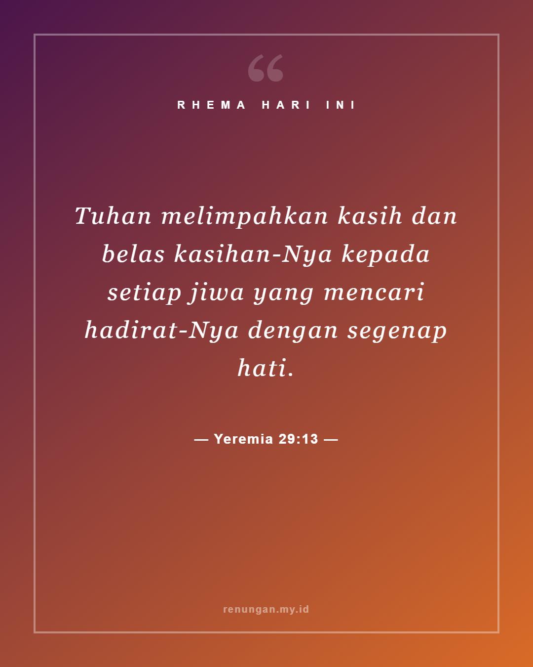 Yeremia 29:13