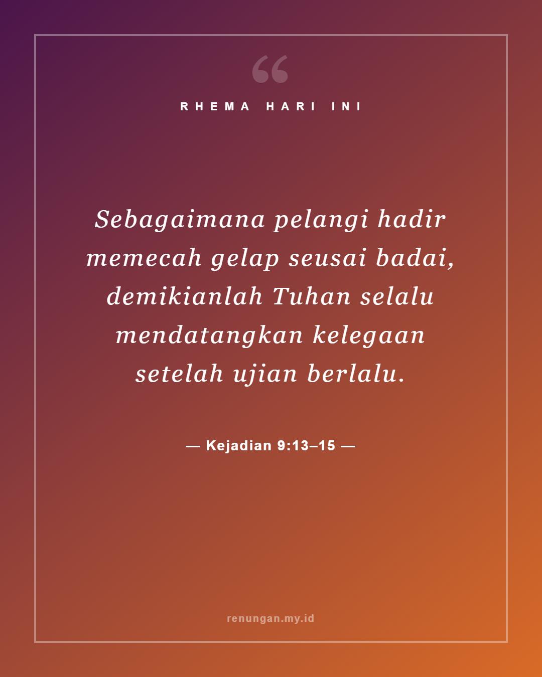 Kejadian 9:13–15