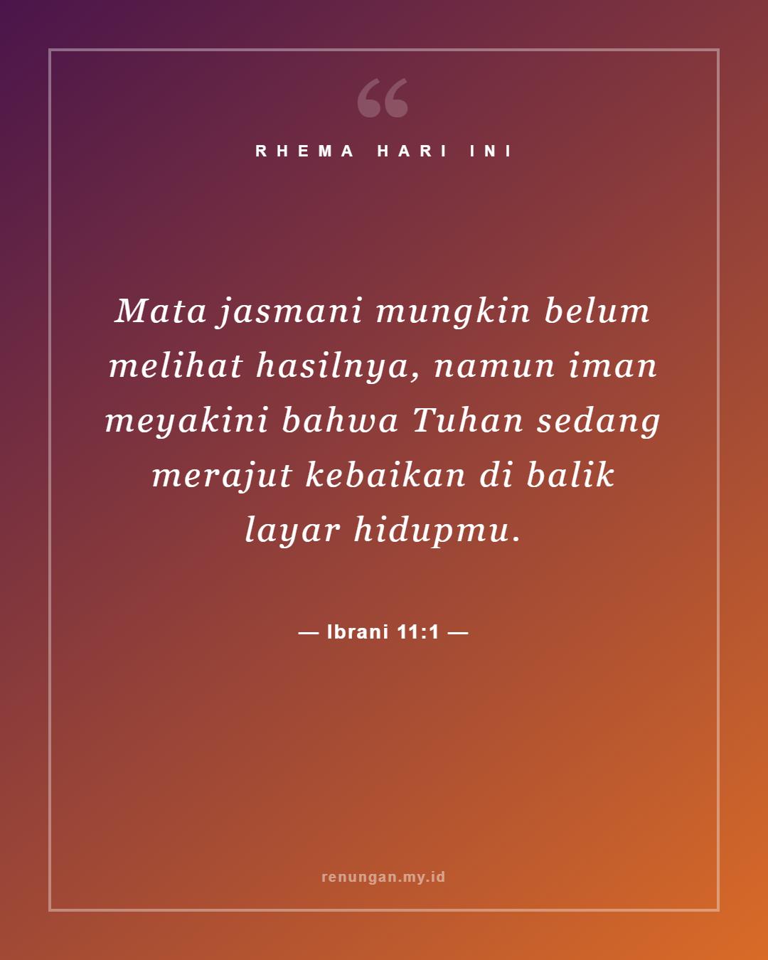 Ibrani 11:1