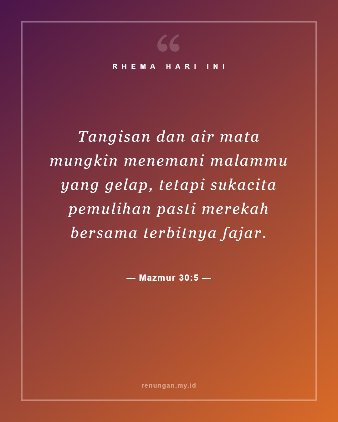Mazmur 30:5