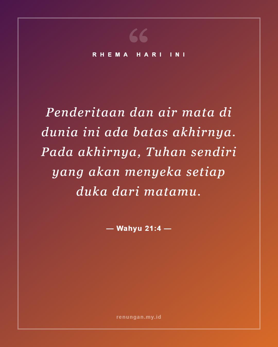 Wahyu 21:4