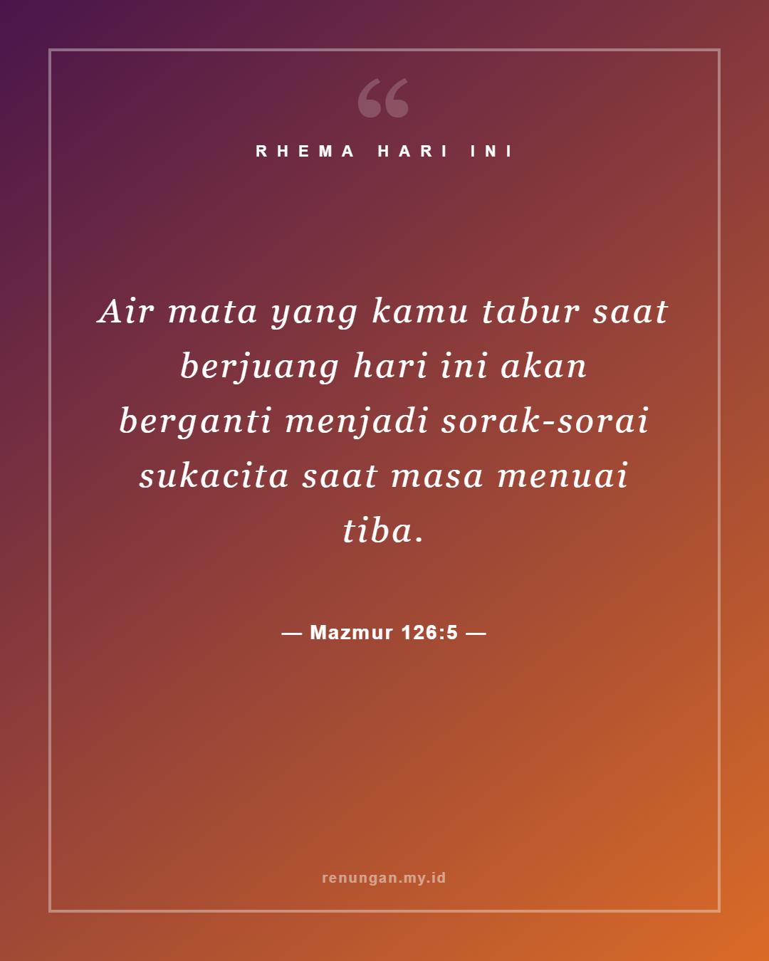 Mazmur 126:5