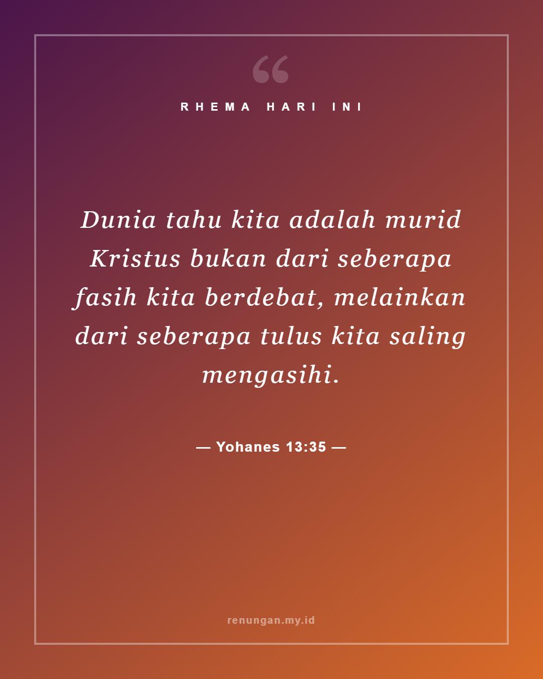 Yohanes 13:35