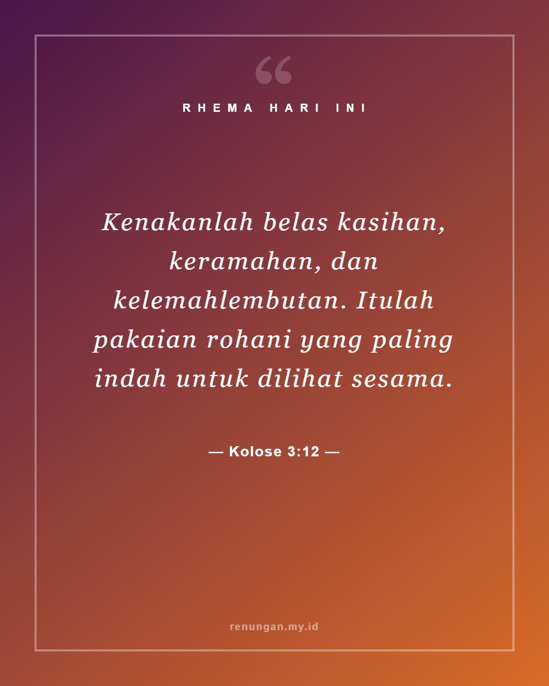 Kolose 3:12