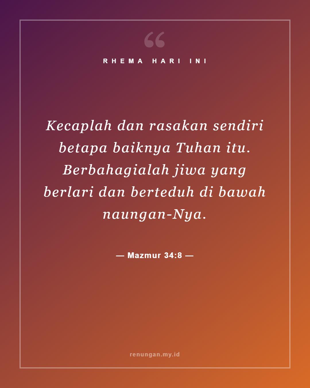 Mazmur 34:8