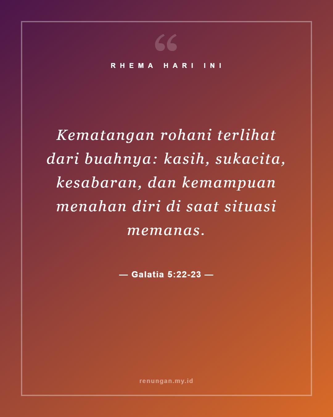 Galatia 5:22-23