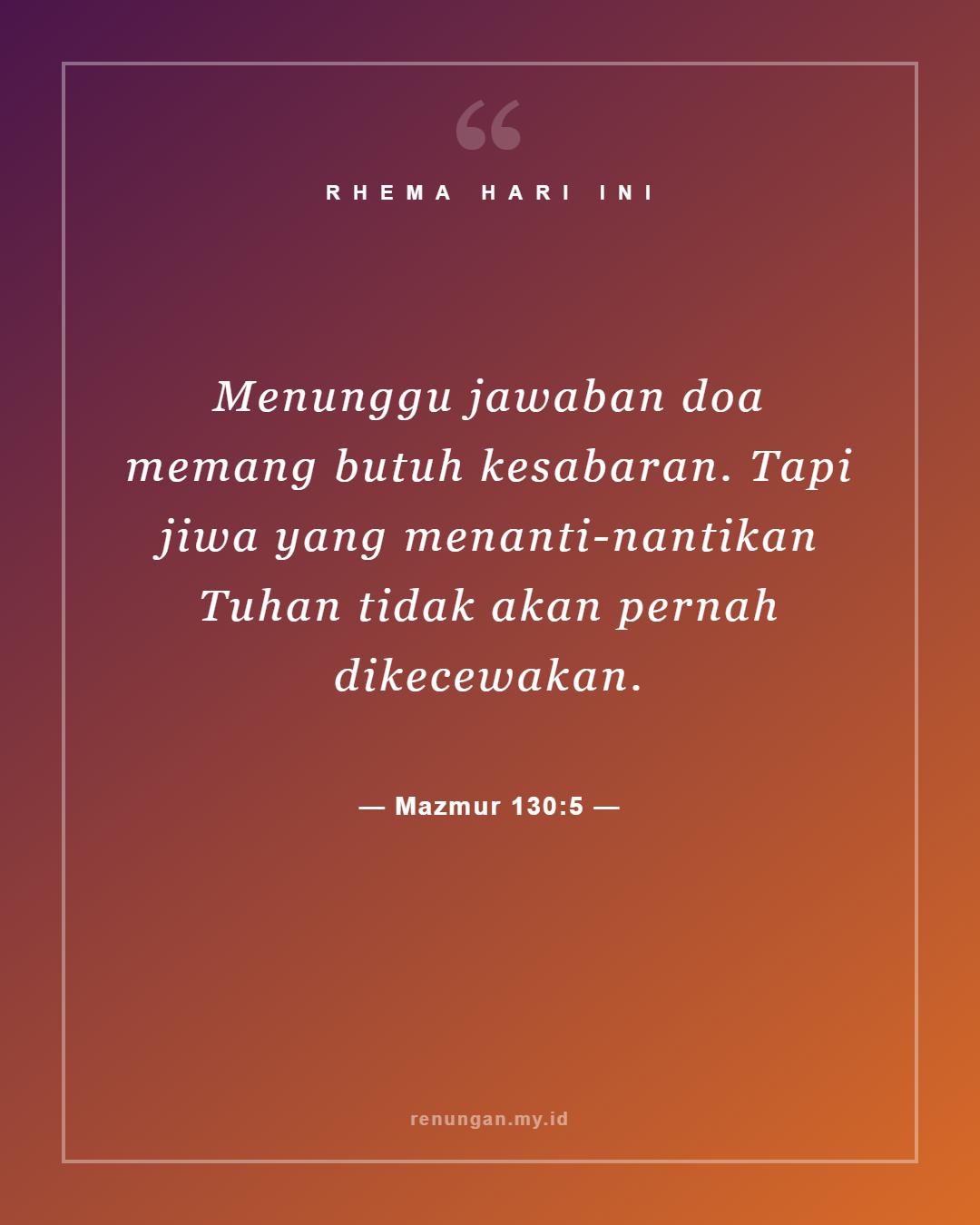 Mazmur 130:5