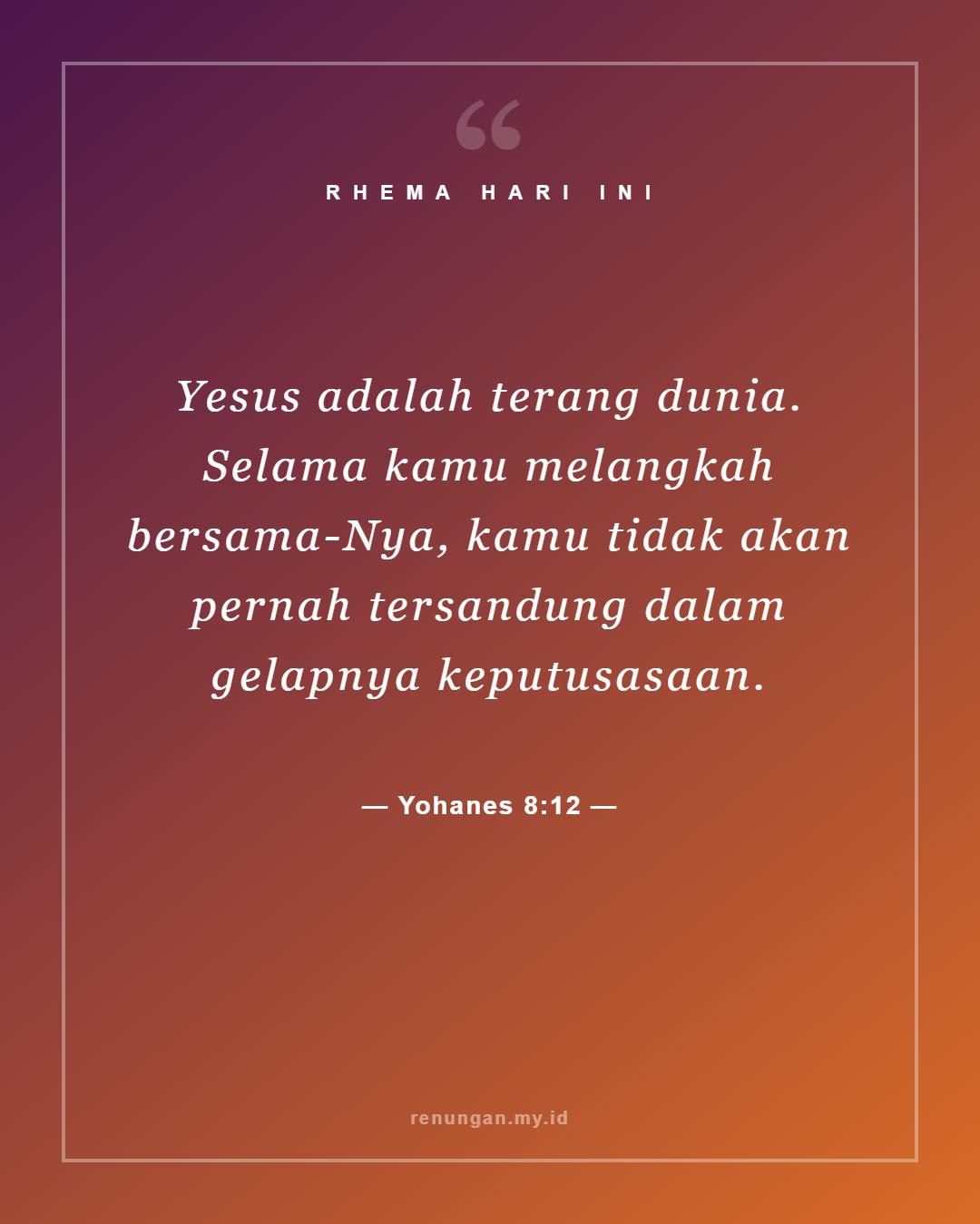 Yohanes 8:12