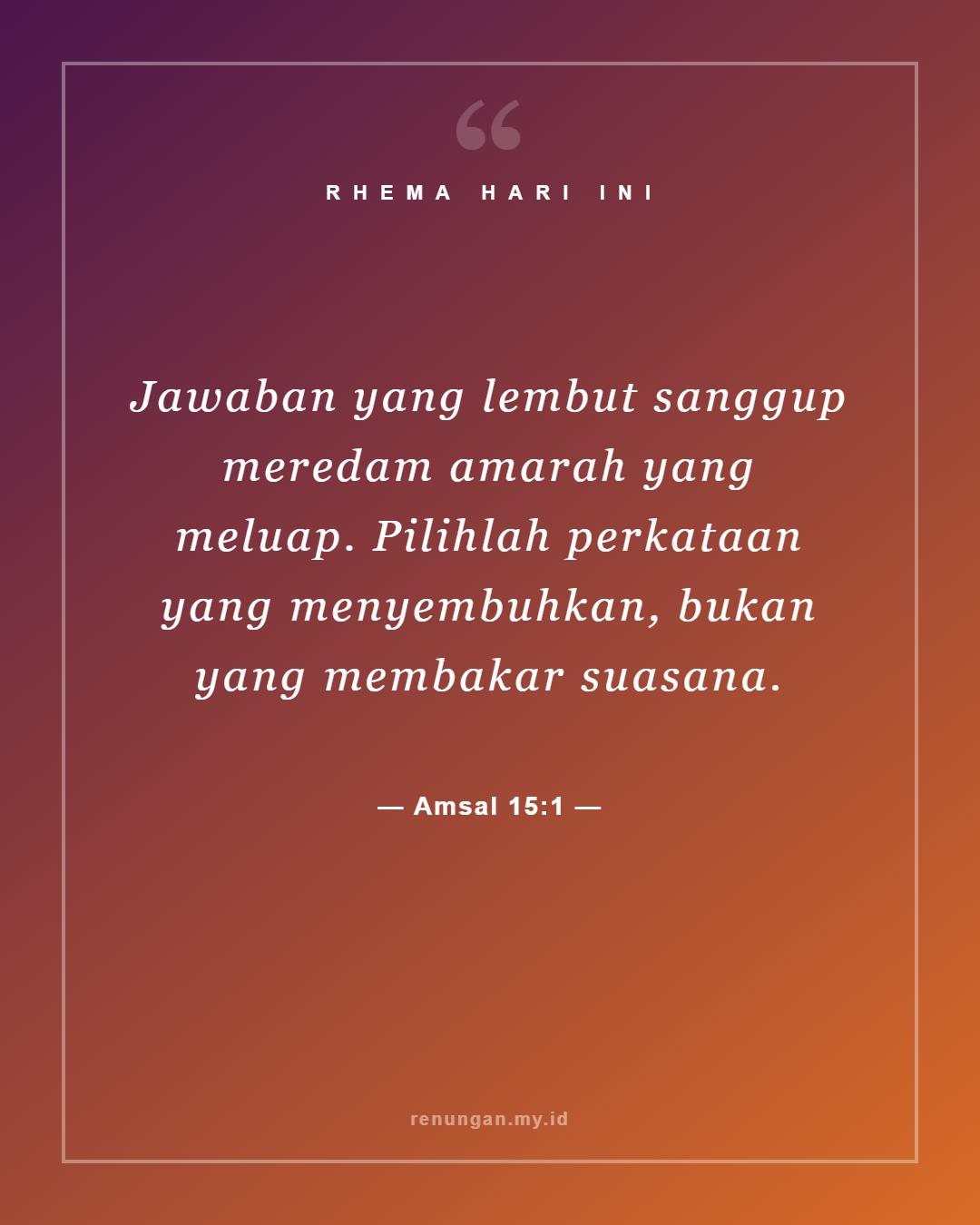Amsal 15:1