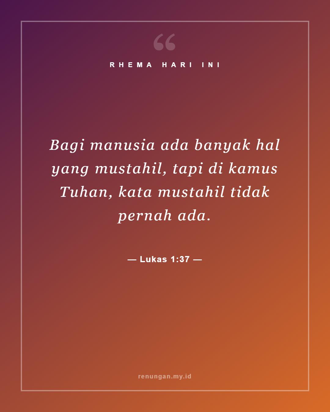Lukas 1:37