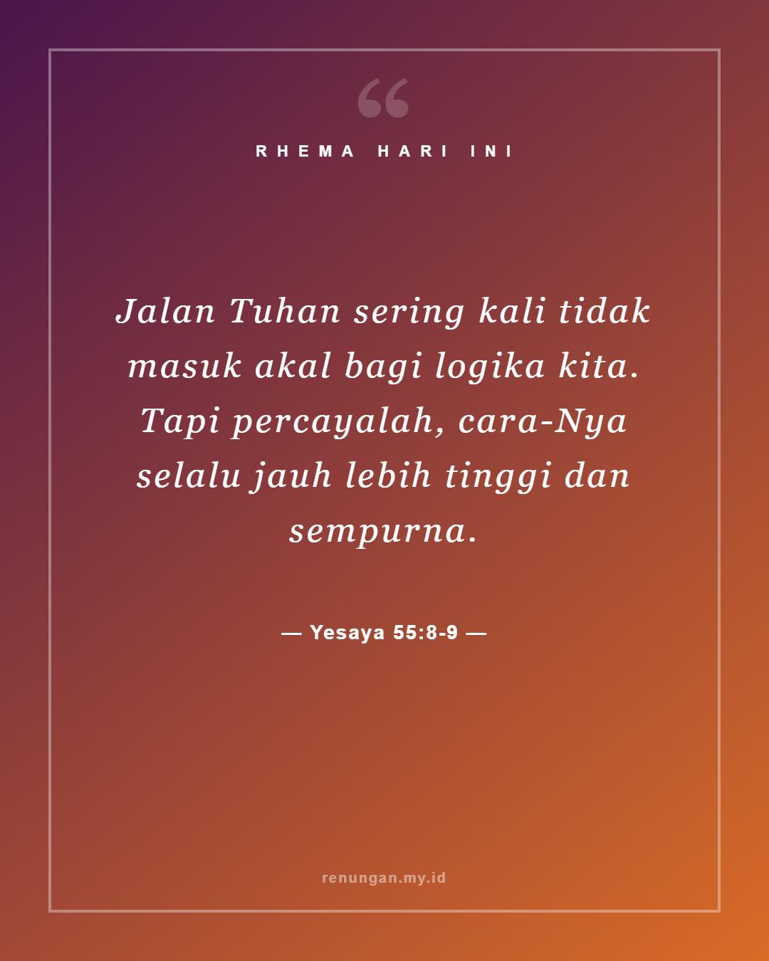Yesaya 55:8-9