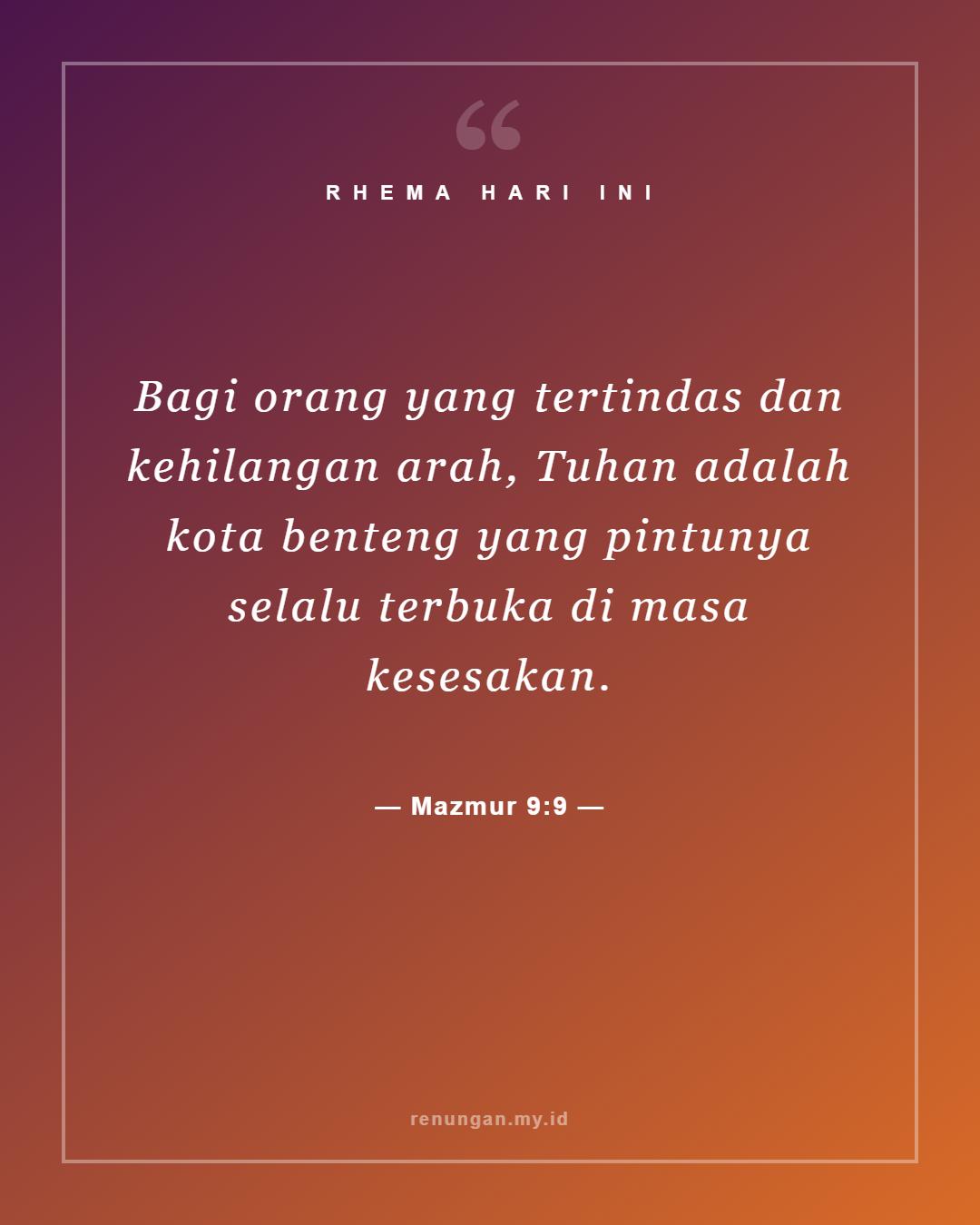 Mazmur 9:9