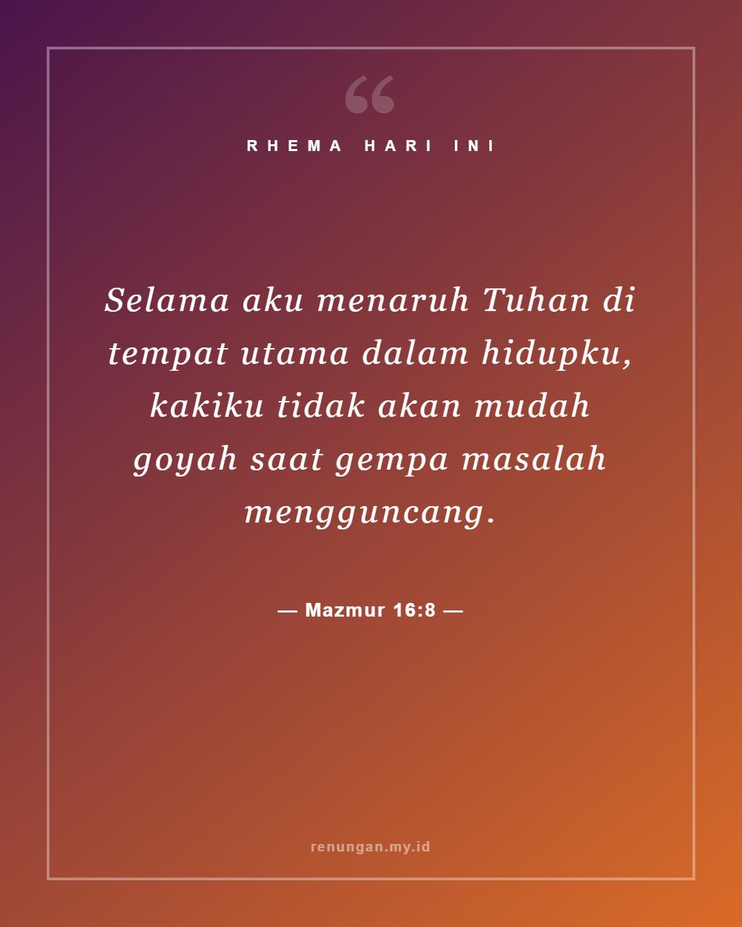Mazmur 16:8