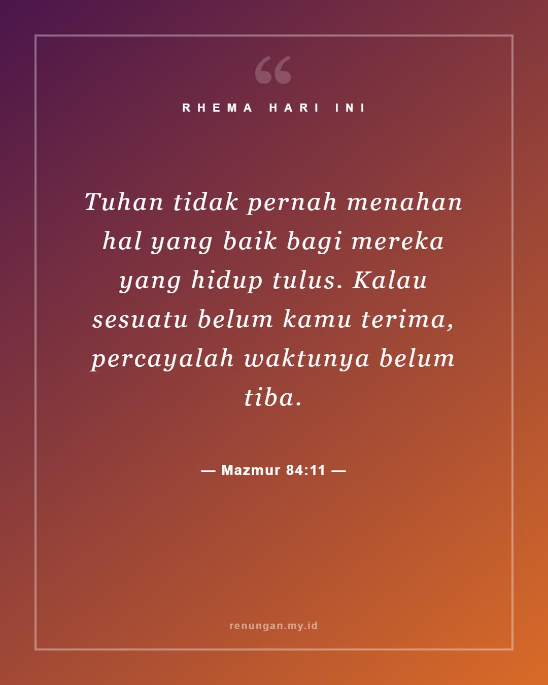 Mazmur 84:11