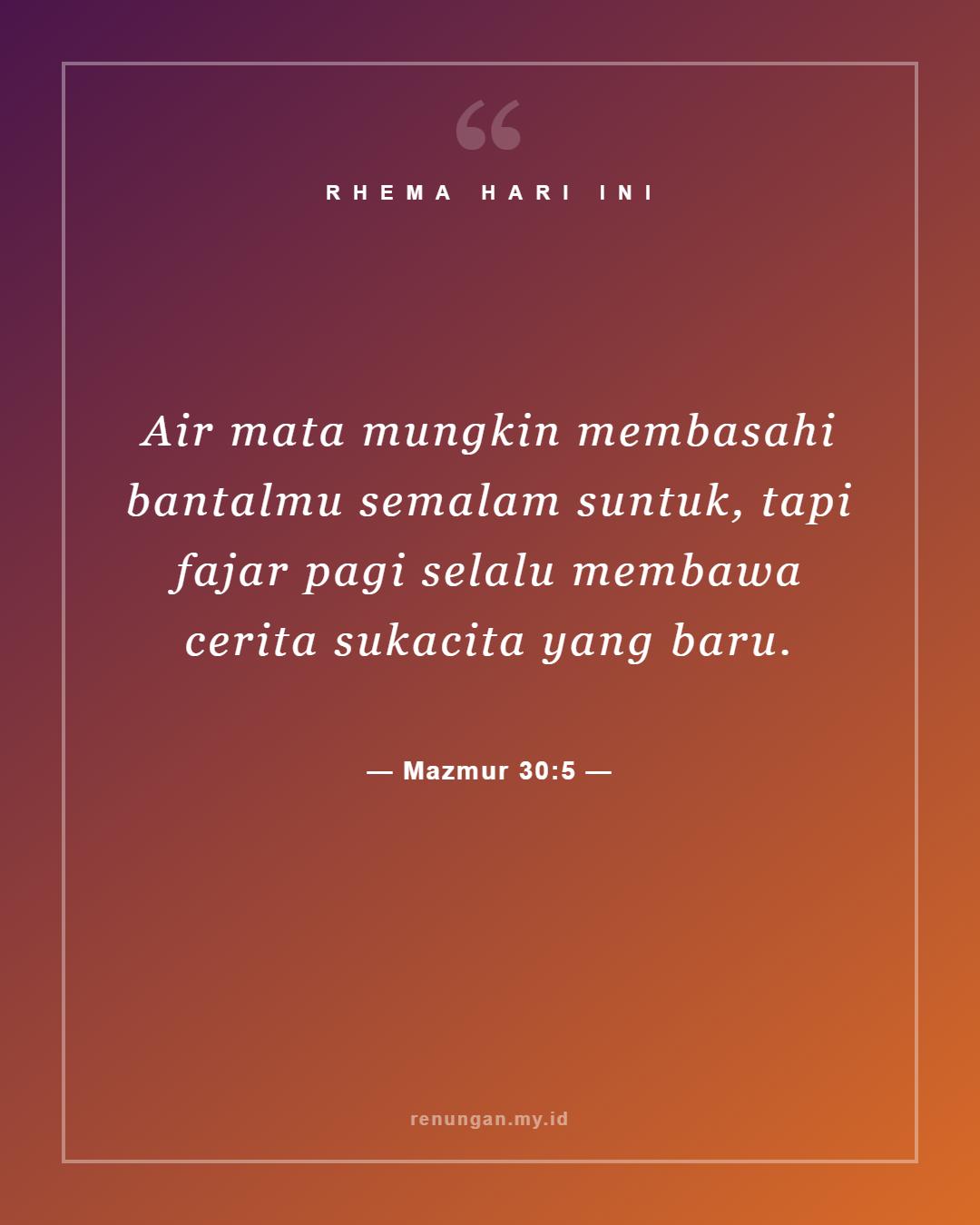 Mazmur 30:5