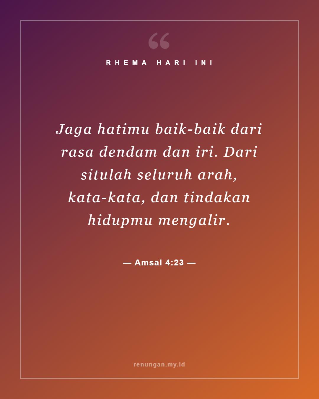 Amsal 4:23