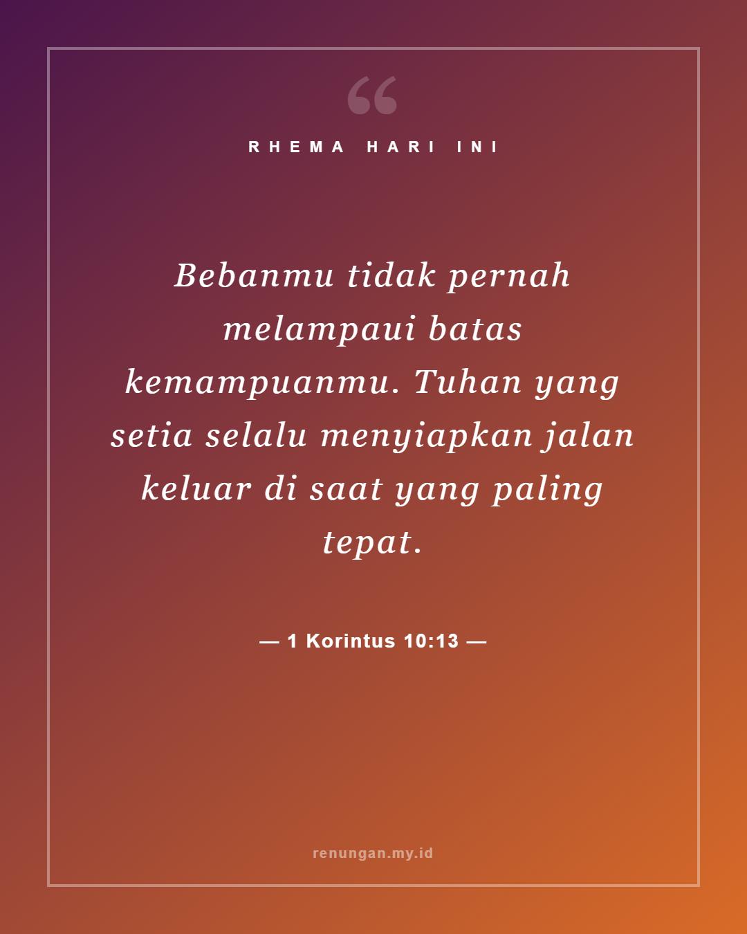 1 Korintus 10:13
