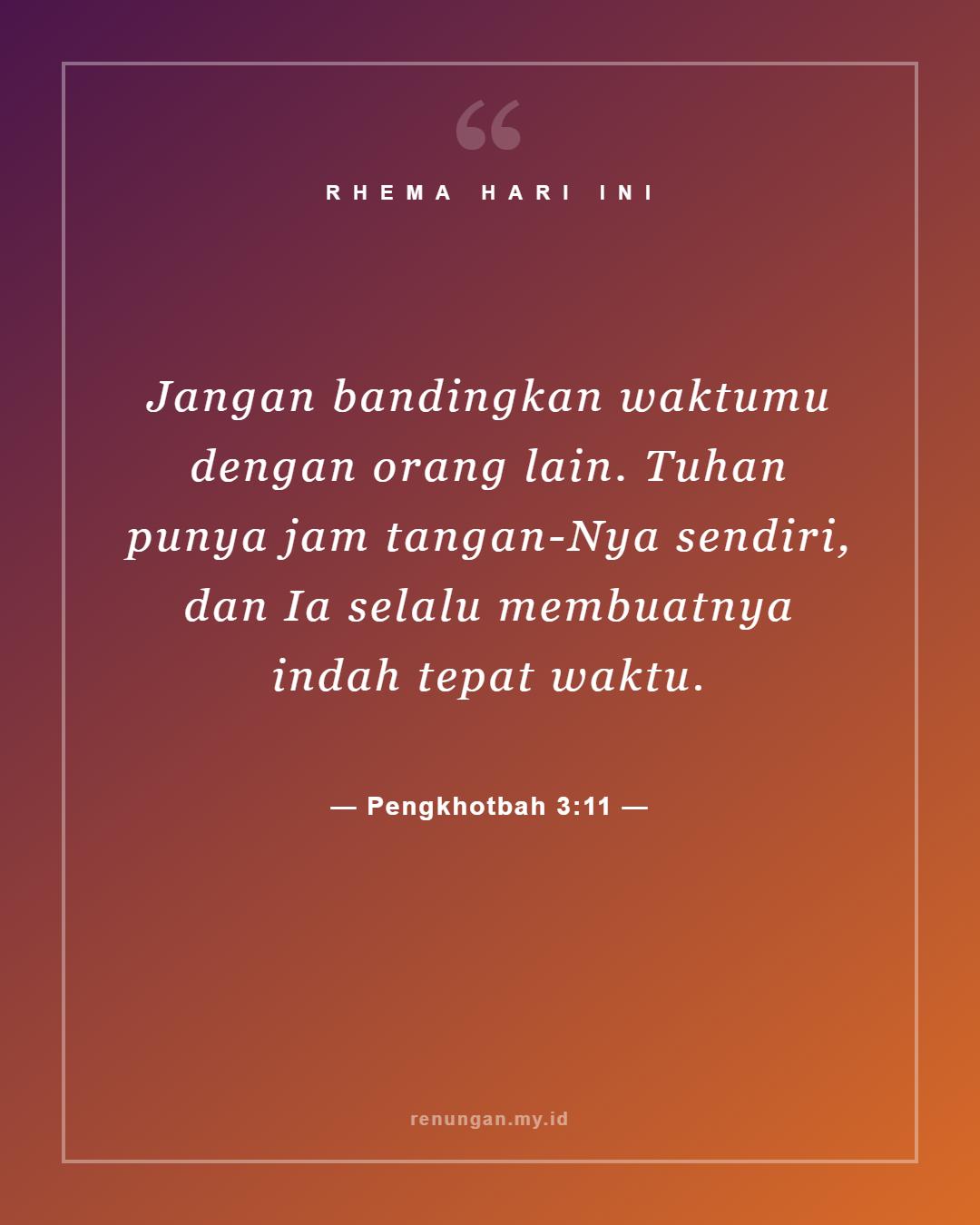 Pengkhotbah 3:11