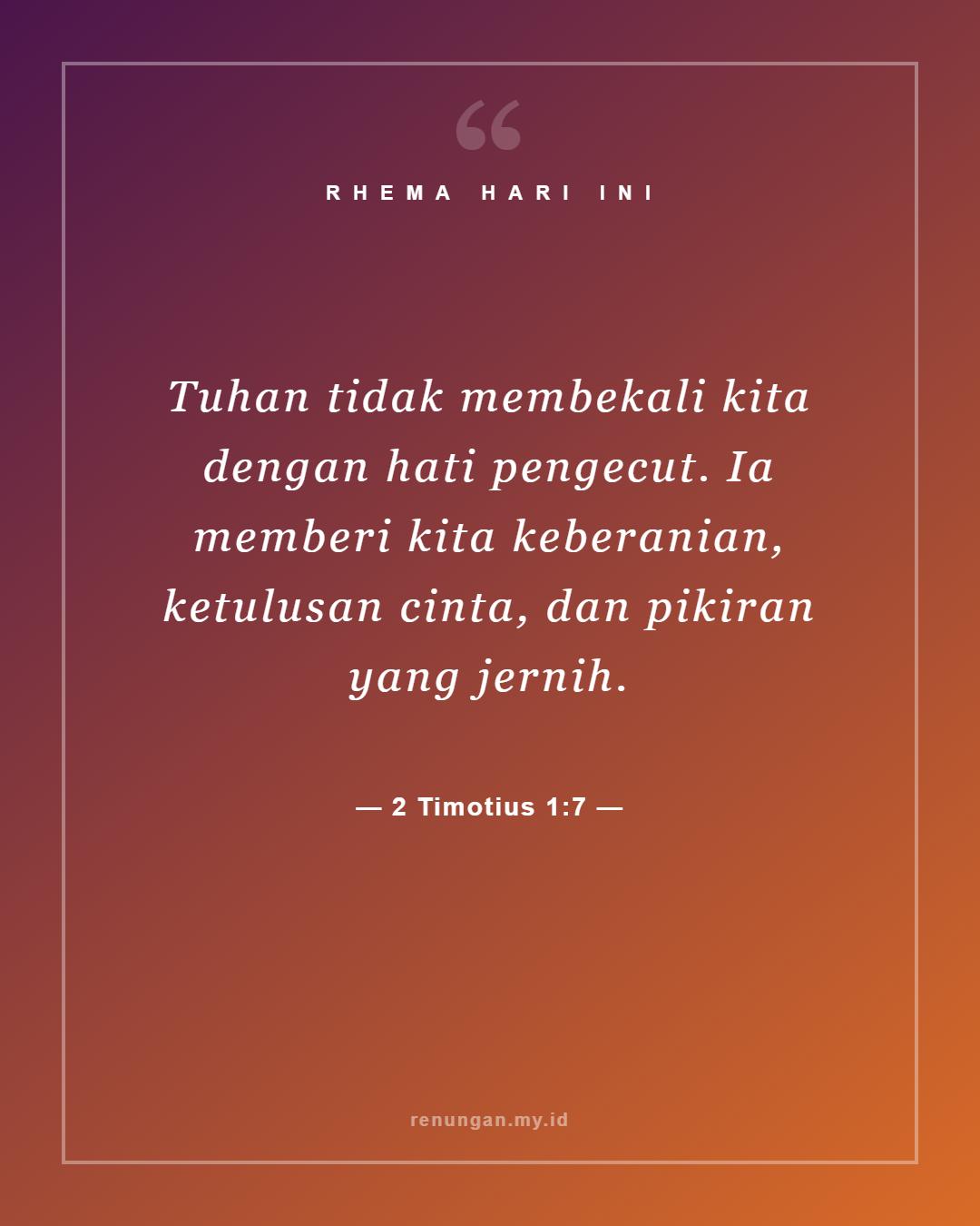 2 Timotius 1:7