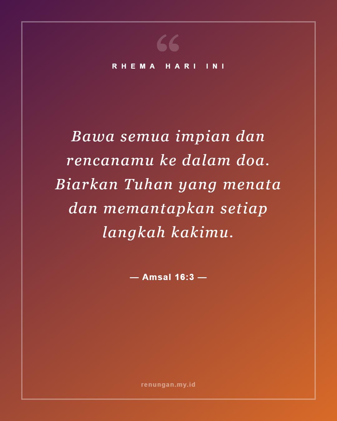 Amsal 16:3