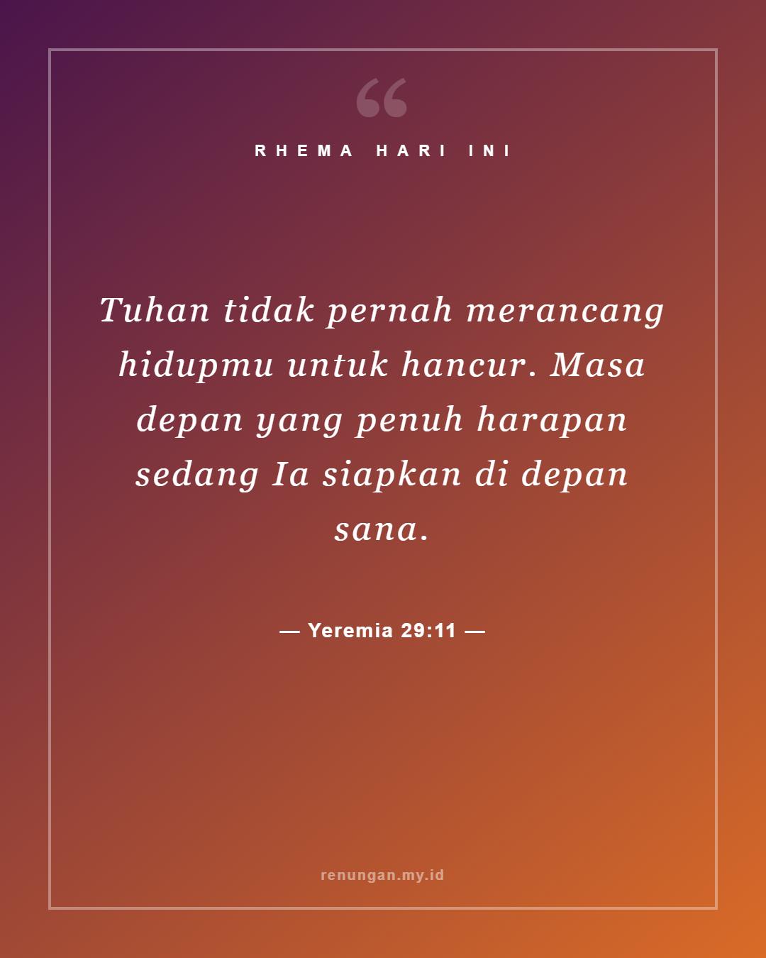 Yeremia 29:11