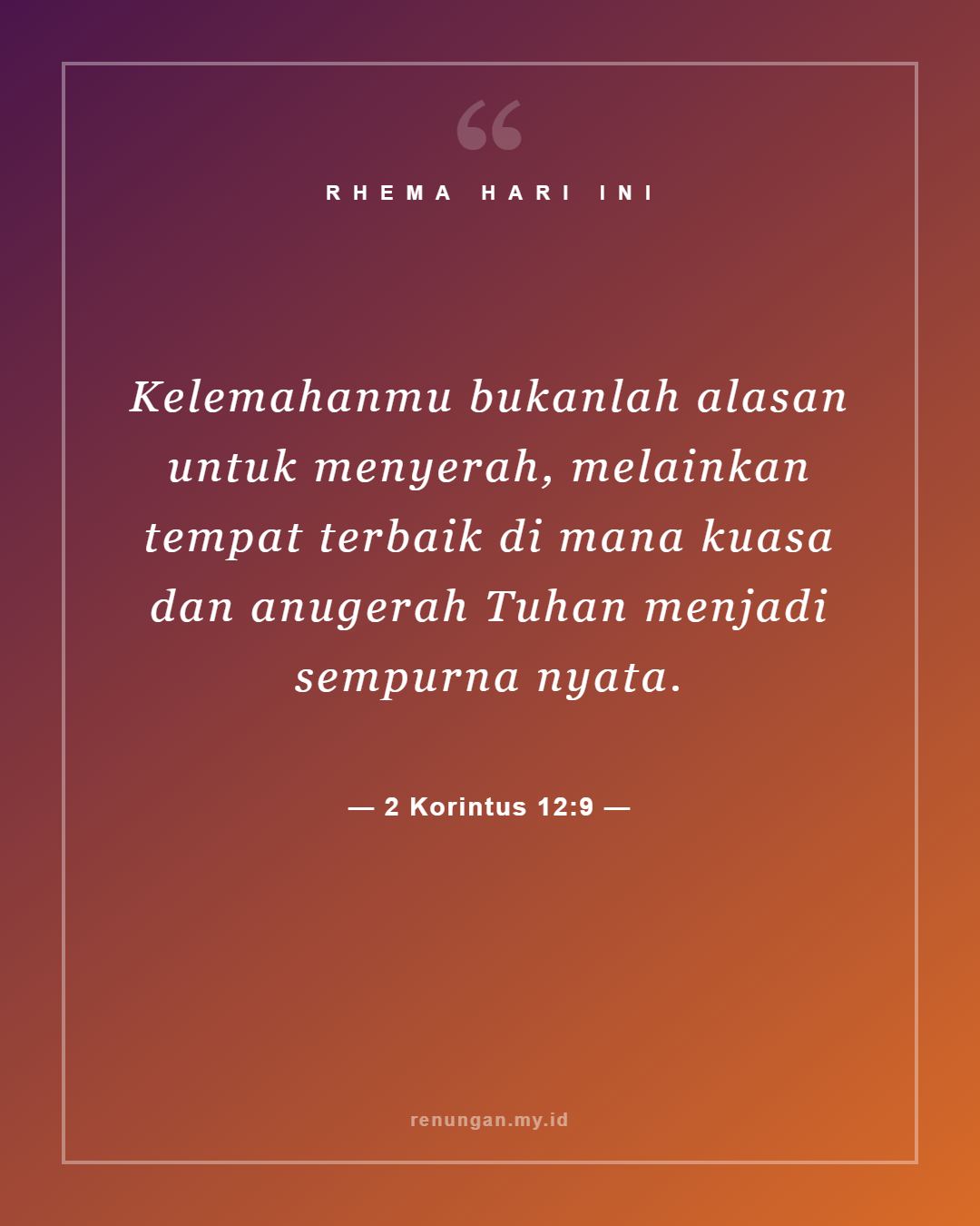 2 Korintus 12:9