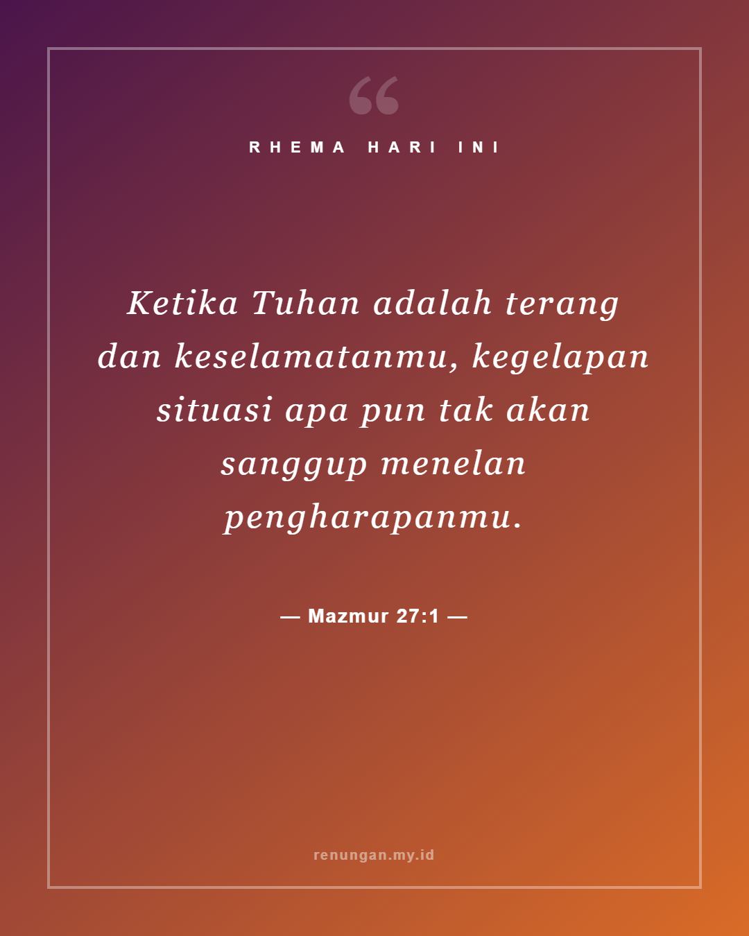 Mazmur 27:1