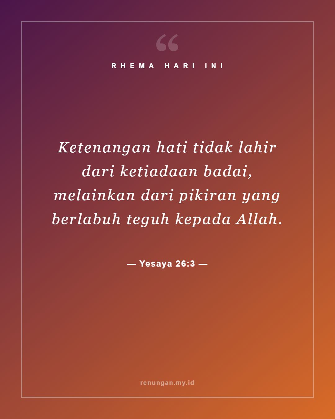 Yesaya 26:3