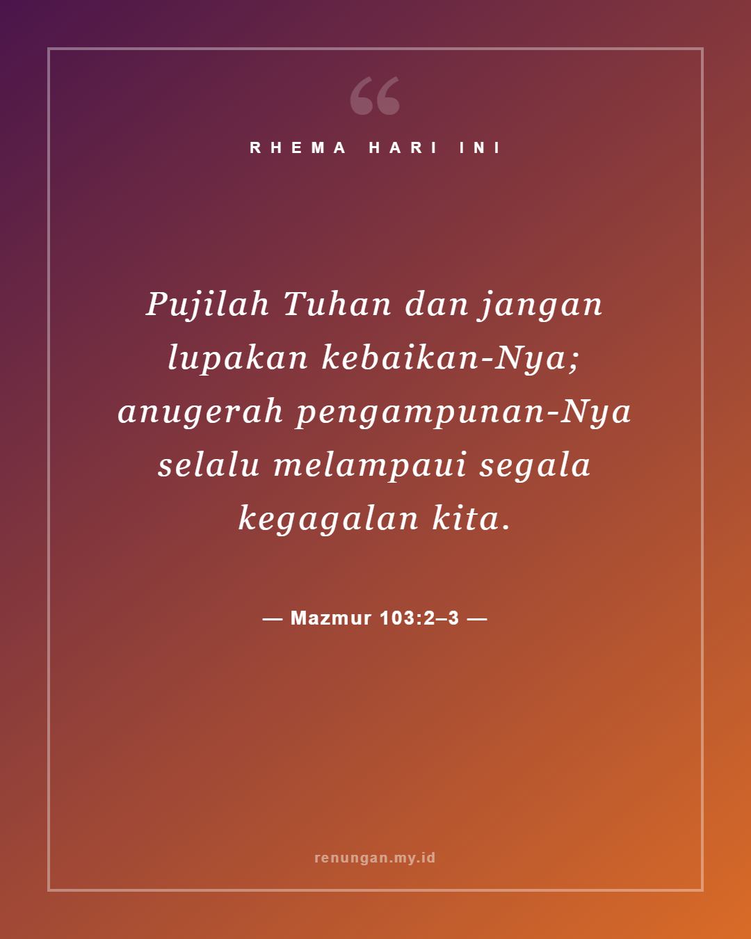 Mazmur 103:2–3